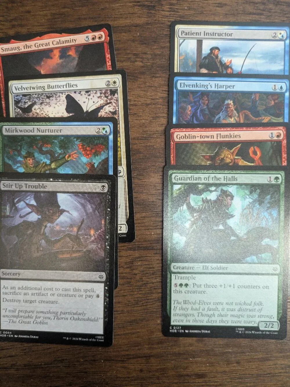 lot of 72 Magic the gathering Commons The Hobbit HOB